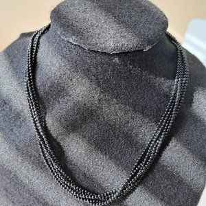 Black onyx necklace.